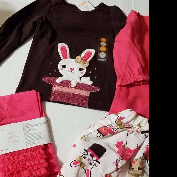 Gymboree Star of the Show NWT 6-12 month Shirt, bodysuit, leggings & skirt w dia - Picture 3 of 4